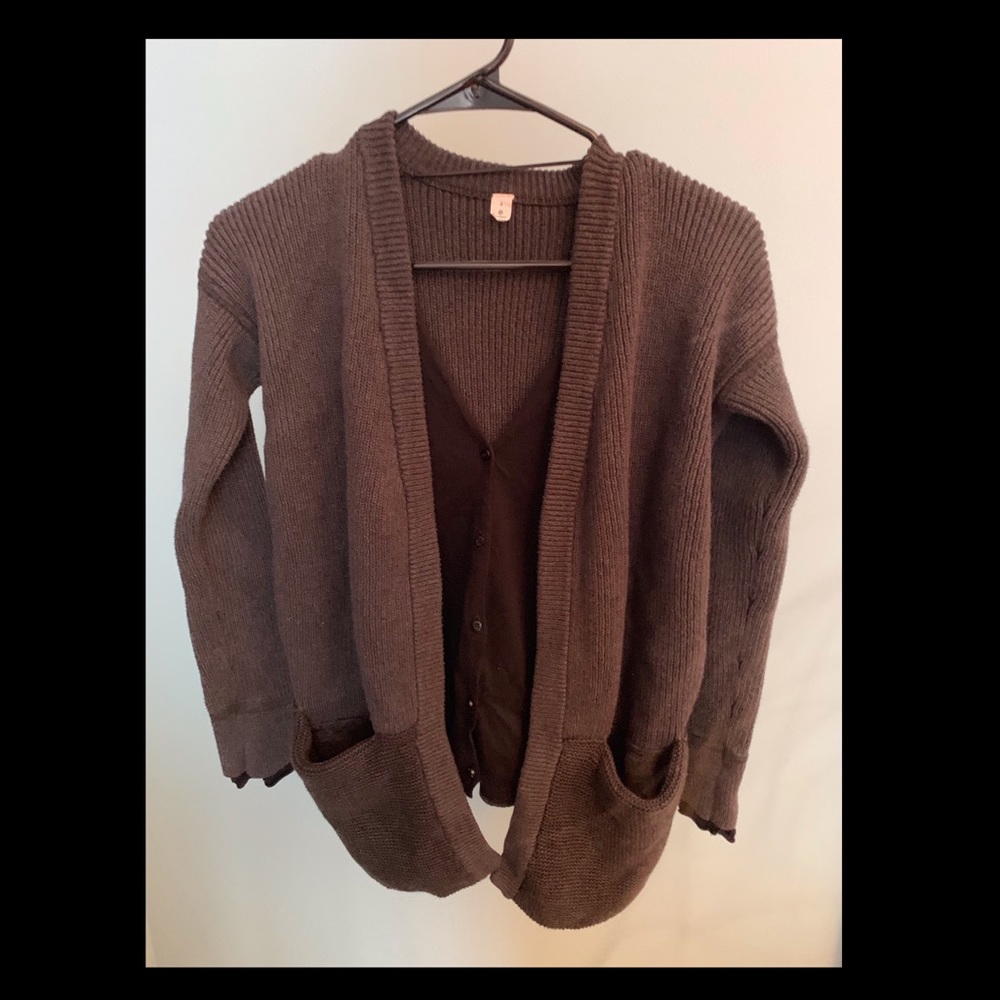 LuLuLemon Knit Sweater with Half Cardigan